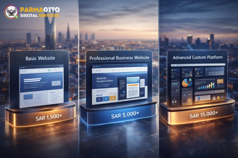 مقارنة بين مستويات أسعار تصميم المواقع في السعودية