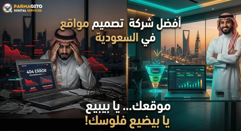 مقارنة بين موقع تقليدي وموقع عالي التحويل في السعودية مع نمو الأعمال