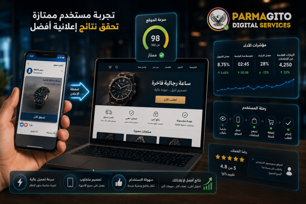 تجربة المستخدم تحسن معدلات تحويل الإعلانات