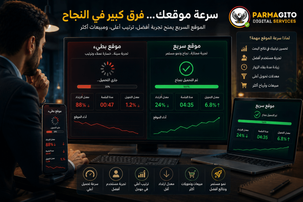 تأثير سرعة الموقع على نجاح الأعمال الرقمية