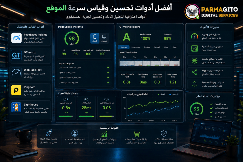 أدوات احترافية لتحسين سرعة الموقع