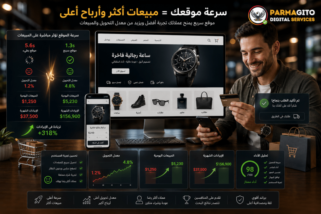 موقع سريع يزيد من المبيعات الإلكترونية