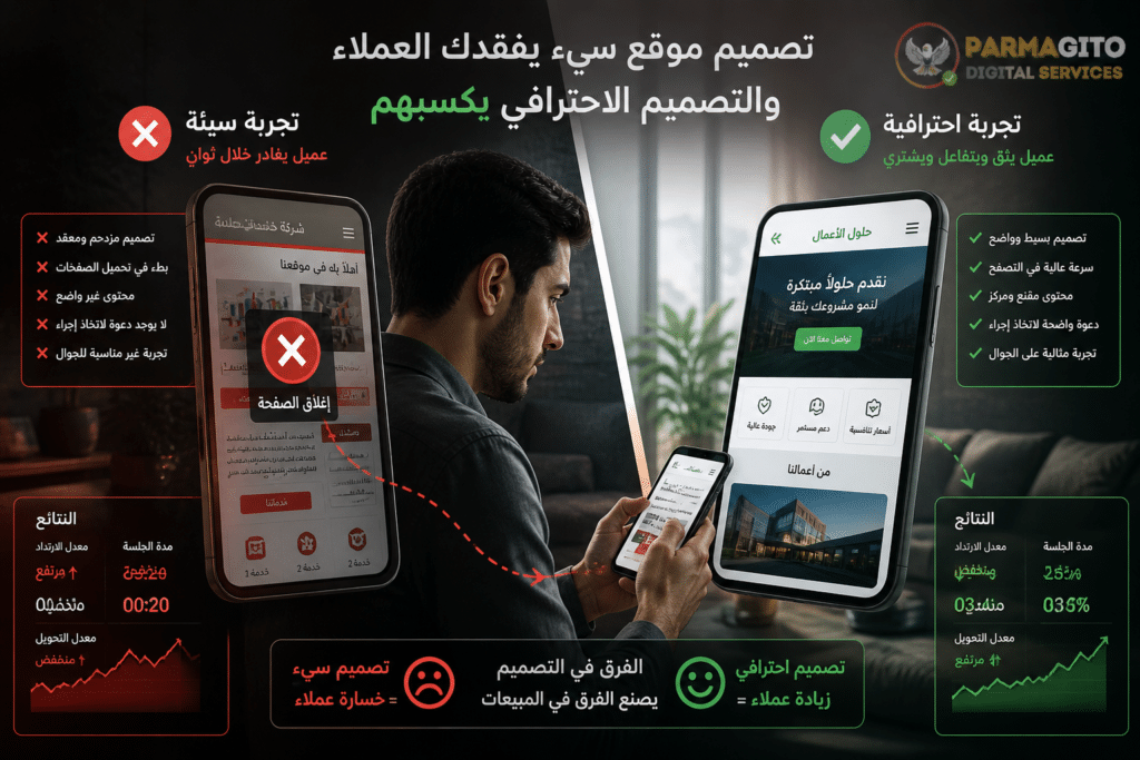 مستخدم يترك موقع سيئ ويتجه لمنافس