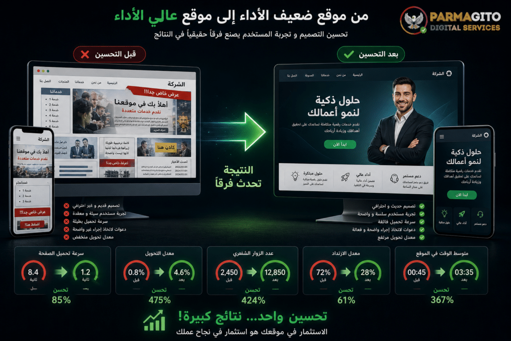 تحول موقع من ضعيف إلى قوي