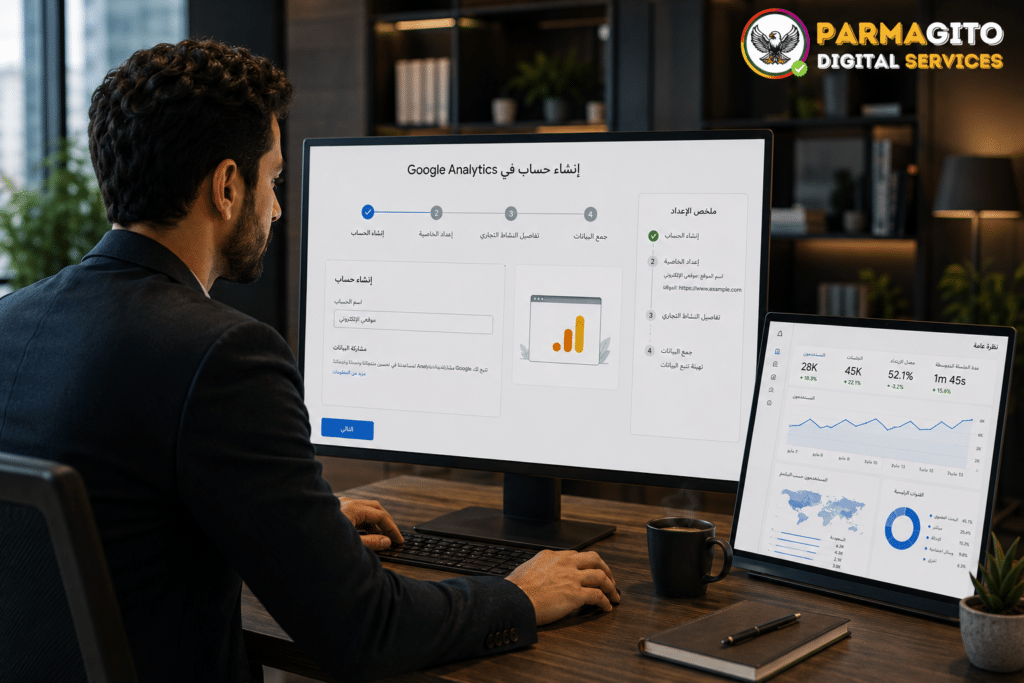 إنشاء وإعداد حساب Google Analytics لتتبع الموقع الإلكتروني