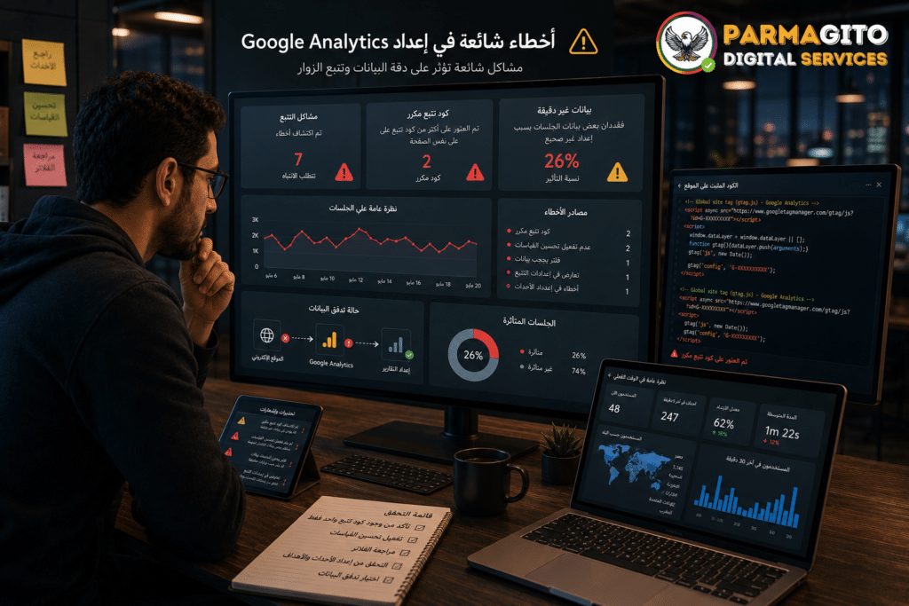 تشخيص أخطاء إعداد وتتبع Google Analytics