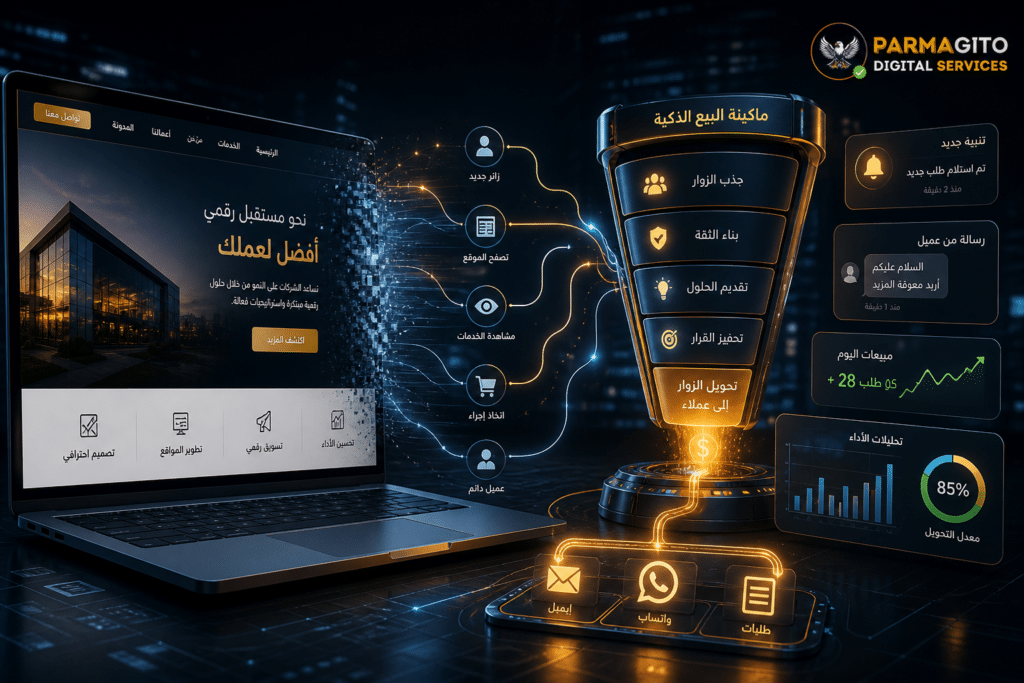 موقع يتحول إلى نظام مبيعات تلقائي