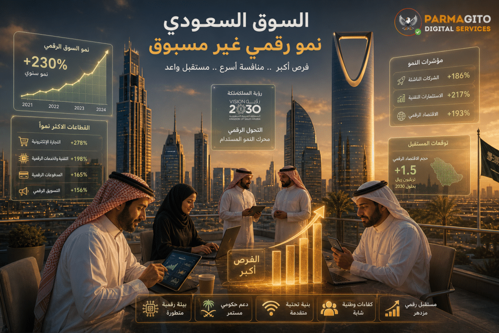 النمو الرقمي في السوق السعودي