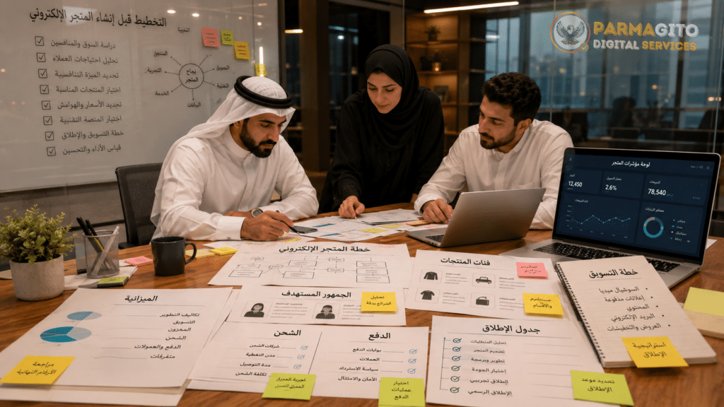 مرحلة التخطيط قبل إنشاء متجر إلكتروني