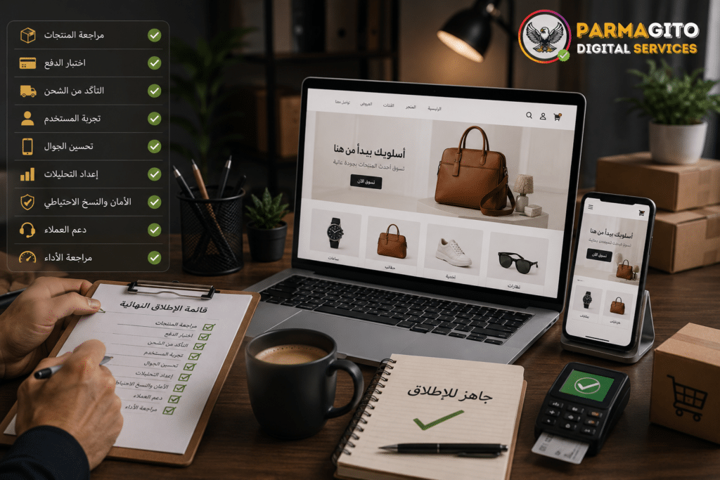 قائمة المراجعة النهائية قبل إطلاق متجر إلكتروني