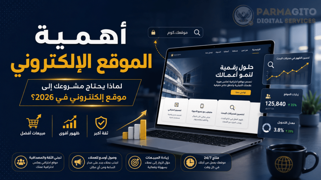 أهمية الموقع الإلكتروني في 2026 لنمو المشاريع وزيادة العملاء